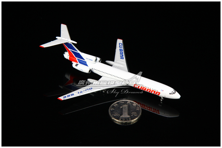 Phoenix 11804古巴航空 Cubana TU-154B2 CU-T1256收藏 1:400-图1