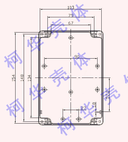 Electronic housing/instrument housing/instrument chassis