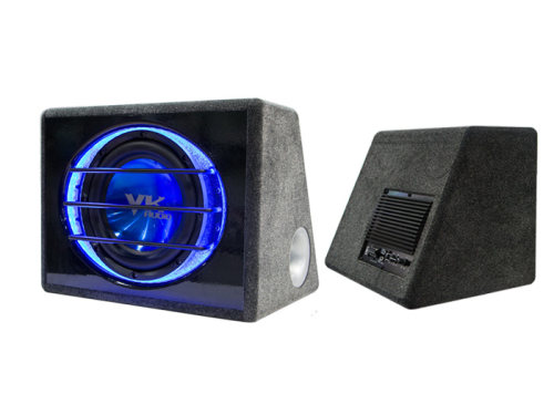 VK汽车低音炮 力量炫光侠低音炮 LED灯光低音炮10寸 - 图0