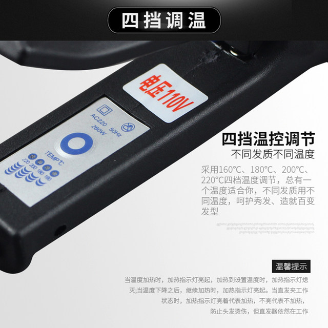 Foreign 110 volt ohm hair plug professional electric splint