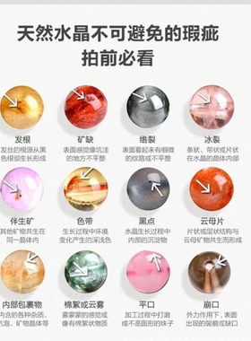 伊静同款天然水晶七轮脉手串虎眼石金发晶绿幽灵多宝转运珠手链