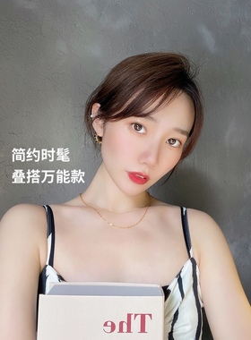 基础百搭费加罗链圆珠镀金项链女