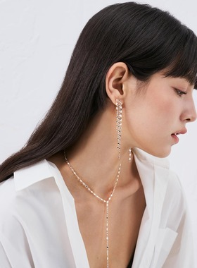 VOGUEWANG高端纯银波光粼粼项链