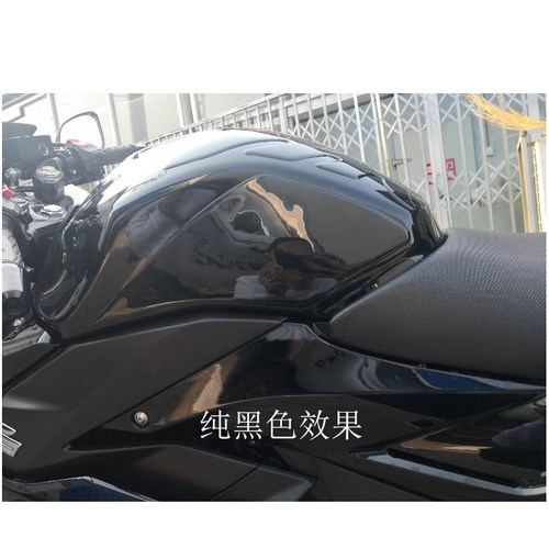适用于铃木摩托车改装鱼骨贴GSX250R油箱贴加厚保护防刮纯黑软胶/ - 图3