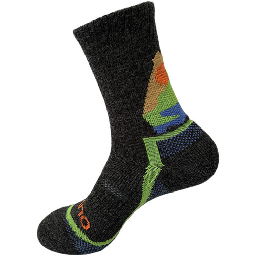 男女秋冬毛圈美利奴羊毛袜子保暖透气美丽诺滑雪袜男女户外登山 - 图3