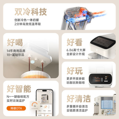 KAxFREE/咖啡自由咖啡机SF1 Max/Pro全自动智能现磨冷萃研磨一体 - 图2