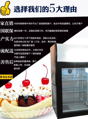 捷盛立式冷冻小型商用展示柜