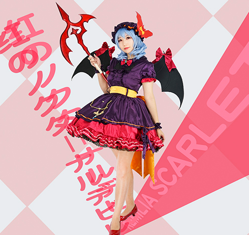 东方Project蕾米莉亚大小姐恶魔翅膀万圣节翅膀 cosplay道具定做-图0