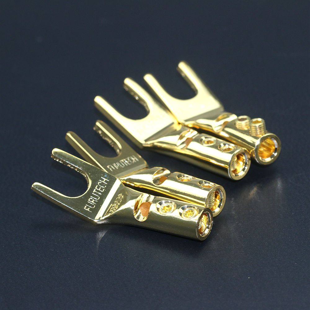 日本古河FURUTECH FP-201喇叭线Y插G/R镀金镀铑Y叉 音箱线插头,淘宝优惠券,粉丝福利购,淘宝优惠卷