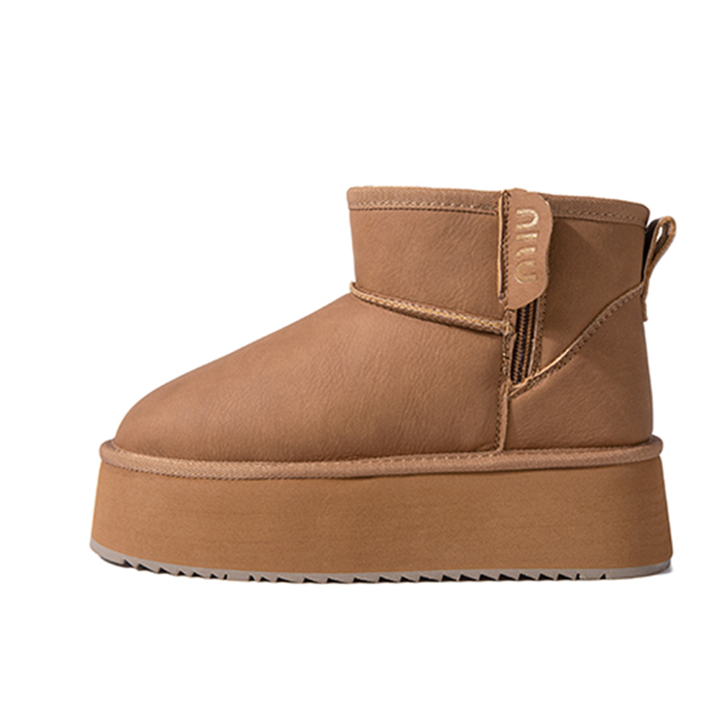 小码313233真皮防水雪地靴女松糕厚底羊皮毛一体侧拉链保暖短筒靴,淘宝优惠券,粉丝福利购,淘宝优惠卷