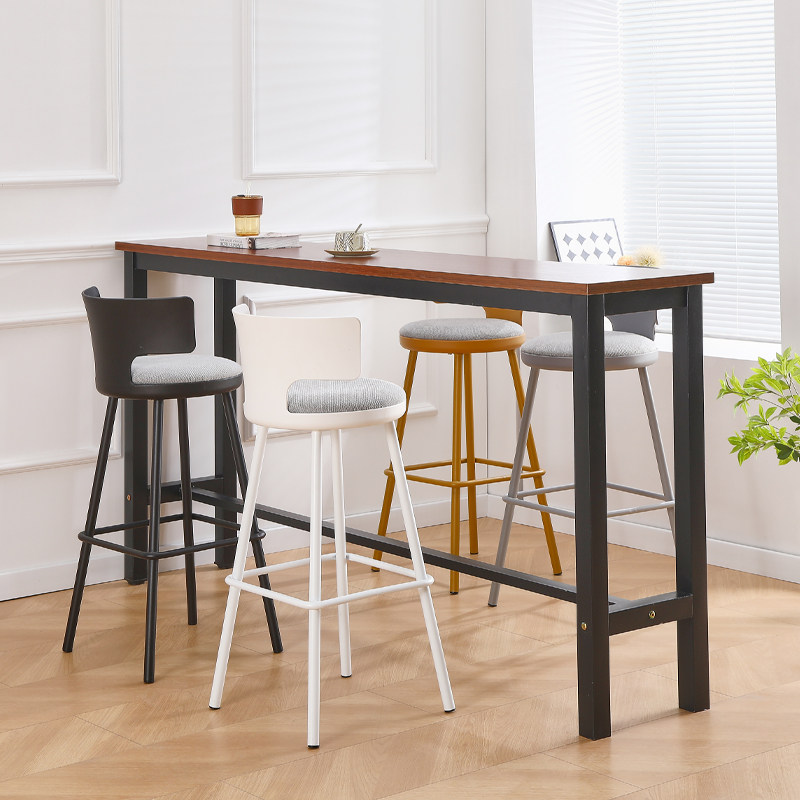 芃凡特北欧高脚凳酒吧椅前台吧台椅子凳子软包靠背家用吧台高脚椅,淘宝优惠券,粉丝福利购,淘宝优惠卷