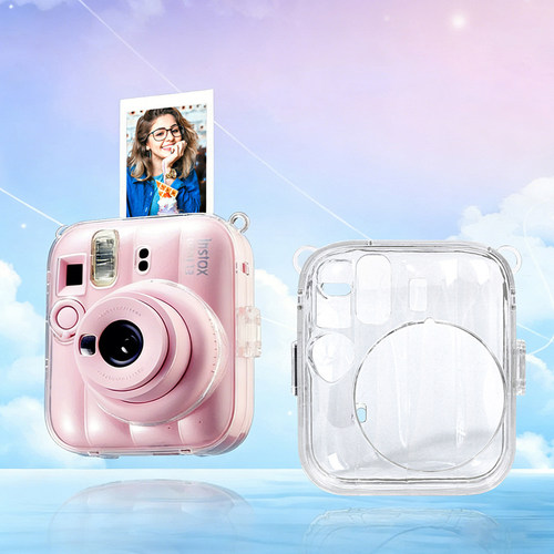 适用富士拍立得mini13透明水晶壳保护套防尘防摔防剐蹭高透高颜值 - 图3