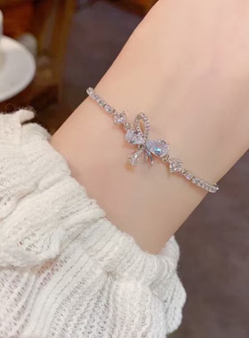 蝴蝶锆石手链女款2026新款手串