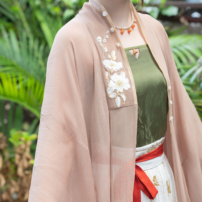 瞳莞原创汉服金樱子直领对襟直袖长衫吊带设计款夏季新品日常百搭,淘宝优惠券,粉丝福利购,淘宝优惠卷