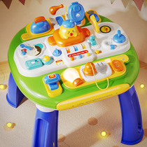 Childrens multifunctional early education Puzzle Learning Table Infant Busy Board Monsoons Puzzle Early Education Toy Gaming Table