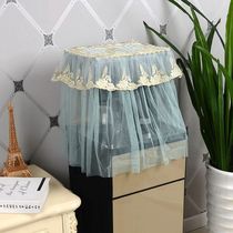 Tea Bar Hood Top Cover Towel Dust Cover Square Geb Water Dispenser Cover Embroidered Flowers Dust Cover Bucket Sleeve