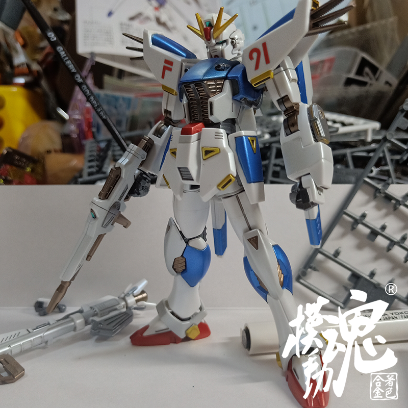 模动魂合金着色万代 高达 HGUC 167 1/144 高达F91拼装 模型 - 图0