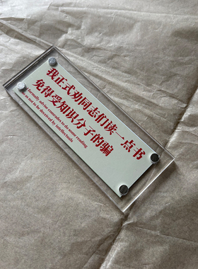 我正式劝同志们读一点书 免得受知识分子的骗 磁吸冰箱贴装饰品