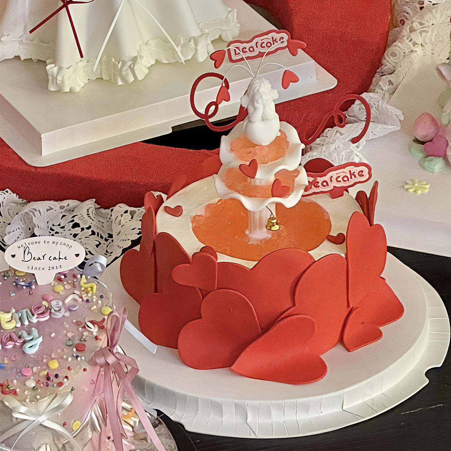 2.14情人节网红烘焙蛋糕装饰插件亚克力love爱心告白插牌爱心切模,淘宝优惠券,粉丝福利购,淘宝优惠卷