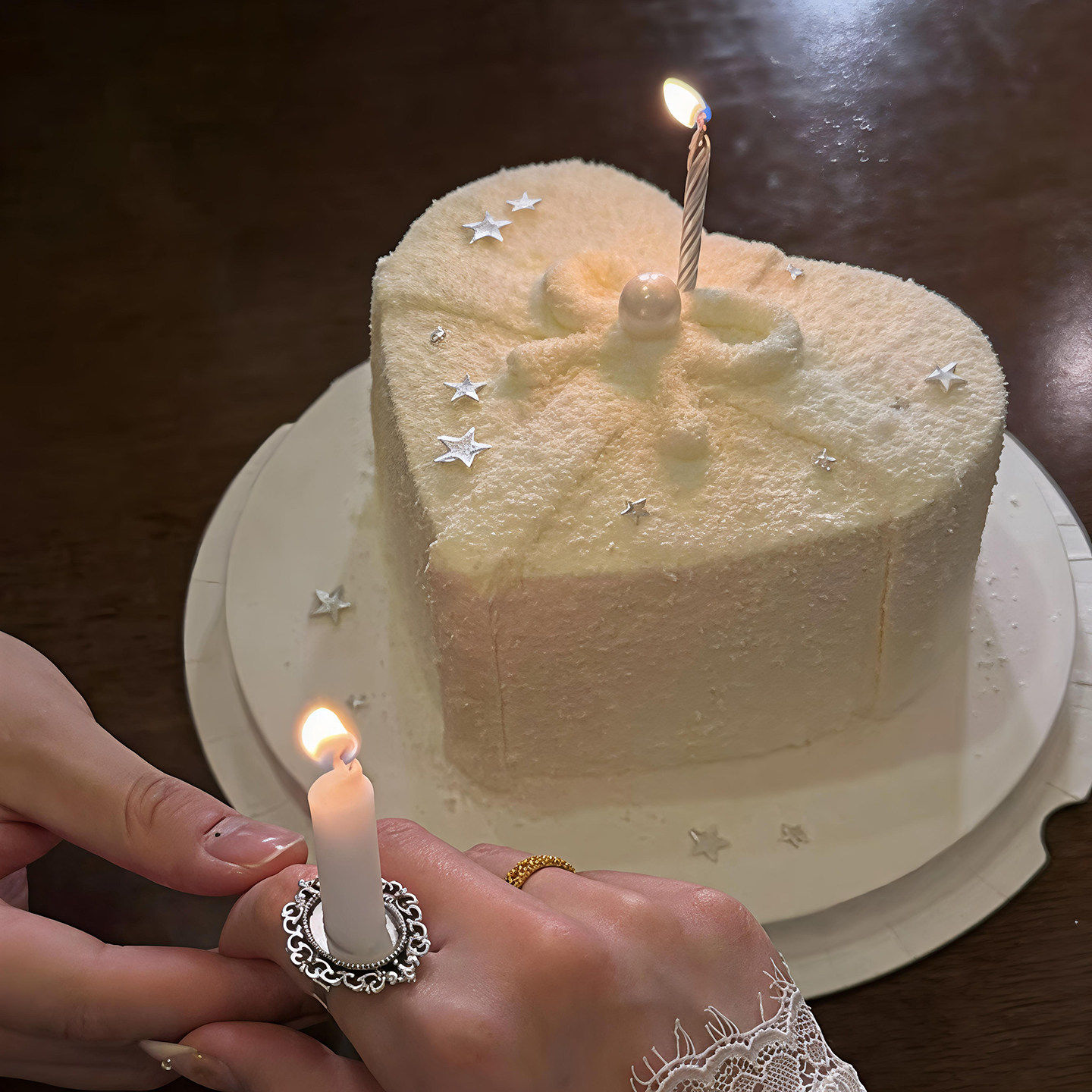 网红214情人节ins风烘焙蛋糕装饰摆件创意银色戒指戒托杆子蜡烛,淘宝优惠券,粉丝福利购,淘宝优惠卷