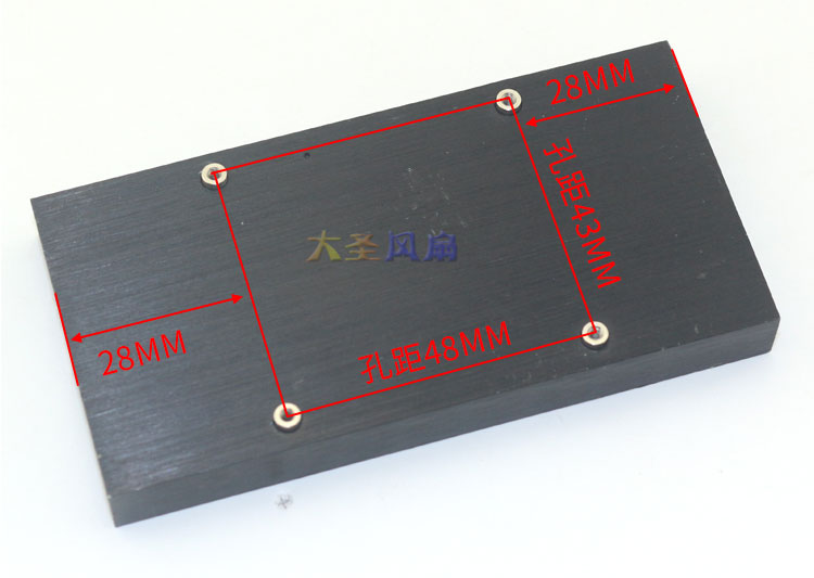 原装Quadro NVS310/315 48mm孔距散热器NVS300 48*43mm孔距散热器-图3