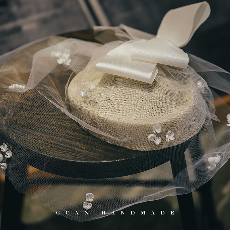 原创手工蝴蝶结梅麻礼帽新娘结婚配饰影楼外景跟妆摄影写真造型 原创手工蝴蝶结梅麻礼帽新娘结婚配饰影楼外景跟妆摄影写真造型