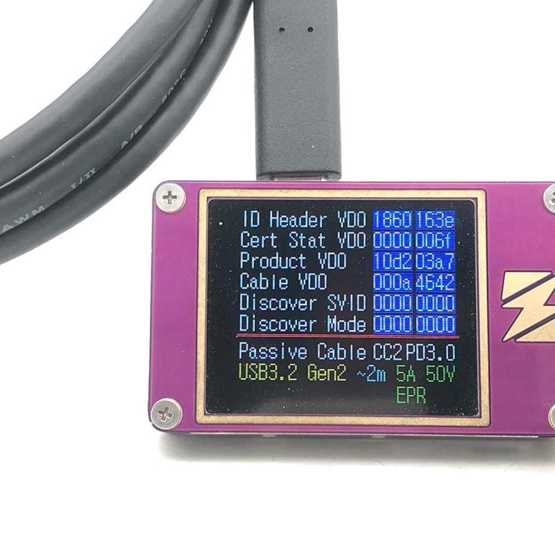 手机显示器投屏一线通全功能PD3.1 240W快充线兼容雷电3/USB4双CC - 图1