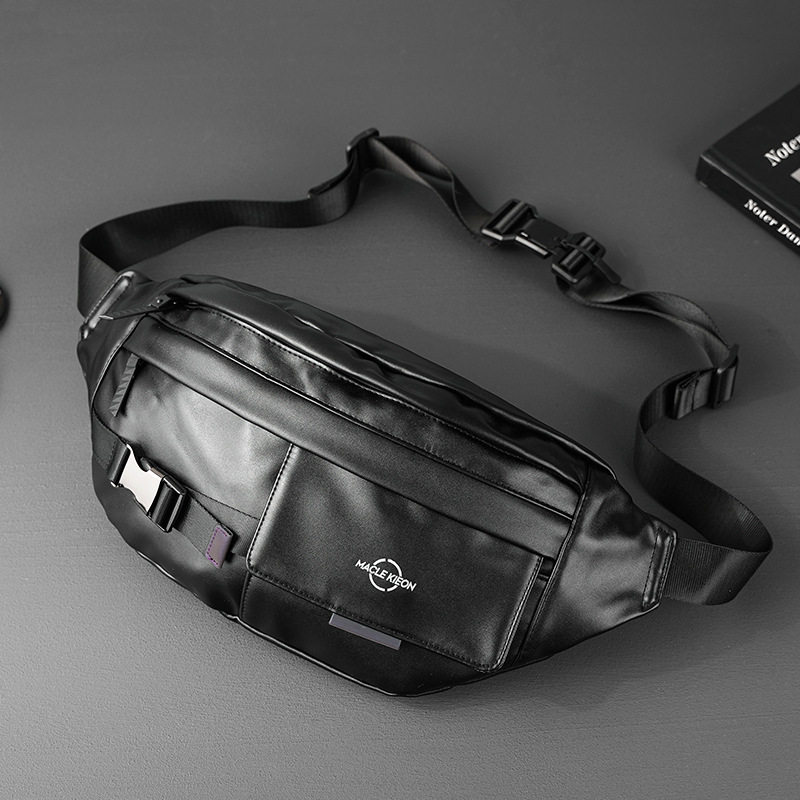 时尚男士小胸包 简约横款斜挎包街头皮质小挎包户外运动小腰包,淘宝优惠券,粉丝福利购,淘宝优惠卷