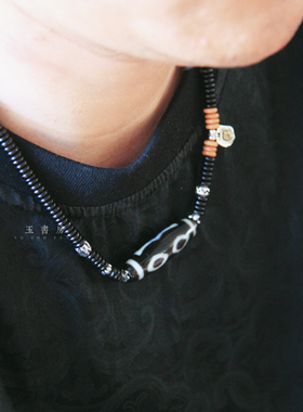 合集｜天然藏式天珠项链虎牙宝瓶三眼玛瑙天珠设计转运锁骨链