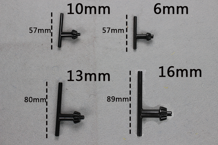 手电钻 冲击钻 夹头钥匙 夹头扳手 锁匙6mm10mm13mm16mm - 图0