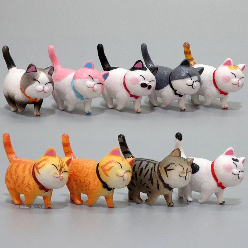 仿真猫咪超萌盲盒限量版猫咪玩具套装铃铛公仔摆件小孩玩具猫礼物 - 图2