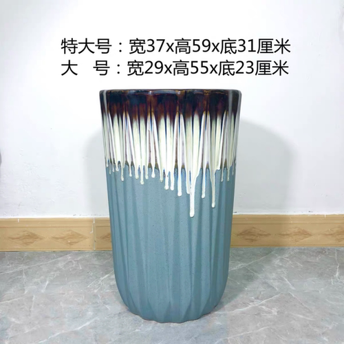 花盆陶瓷特大号家用庭院发财树厂家直销清仓阳台种树大口径花盆 - 图2