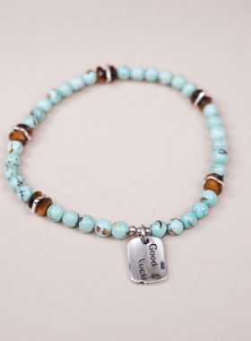 天然绿松石手串男女原创设计手链