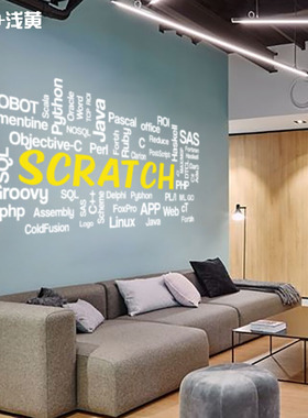 scratch编程语言代码英文墙贴纸