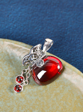 复古做旧钱币招财福袋纯银吊坠