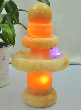 万宝天然流水喷泉结婚开业工艺品