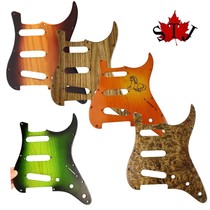 Brisk DIY electric guitar accessories solid solid wood ST protection plate SSS sheet Meffin guitar panel matching screw