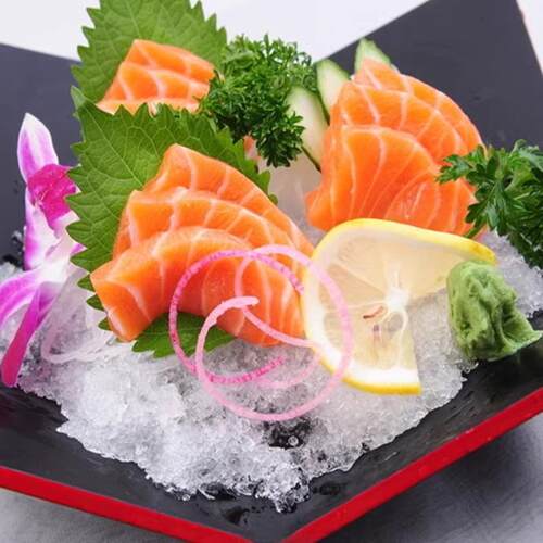 新鲜苏子叶可食用大叶三文鱼海鲜刺身日本寿司料理摆盘装饰紫苏叶 - 图0