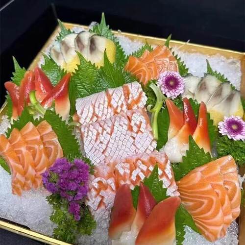 新鲜苏子叶可食用大叶三文鱼海鲜刺身日本寿司料理摆盘装饰紫苏叶 - 图1