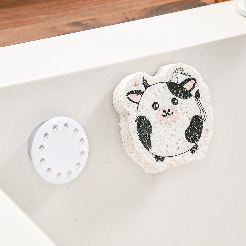 日本洗碗海绵沥水架吸盘免打孔抹布挂架钢丝球收纳架壁挂置物架,淘宝优惠券,粉丝福利购,淘宝优惠卷