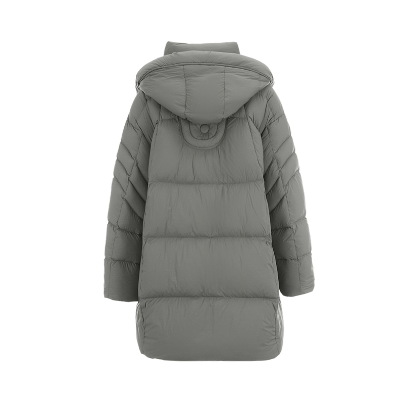 「钰系列」高端YK1R0007轻盈保暖中长款外套鹅绒服女10.31冬-图0