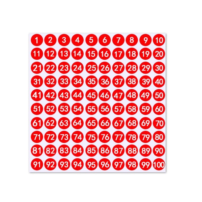 数字贴纸防水小号圆形不干胶标签1-200数字贴定制编号编码号码贴,淘宝优惠券,粉丝福利购,淘宝优惠卷