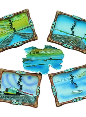 青海湖树脂创意冰箱贴立体3d浮雕