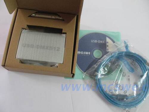 USB-DMX512舞台灯光控制器FreeStyler原装+3D模拟软件电脑灯控台 - 图1