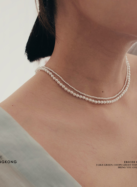 4MM珍珠项链简约珍珠锁骨链