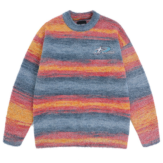 BJHG不计后果多巴胺圣诞毛衣男款冬季卫衣冬装慵懒针织情侣毛衣女