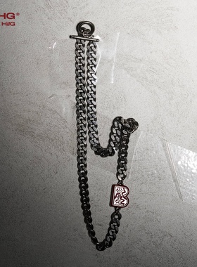 BJHG不计后果复古街头炽星项链男款美式潮流百搭配饰高级情侣饰品