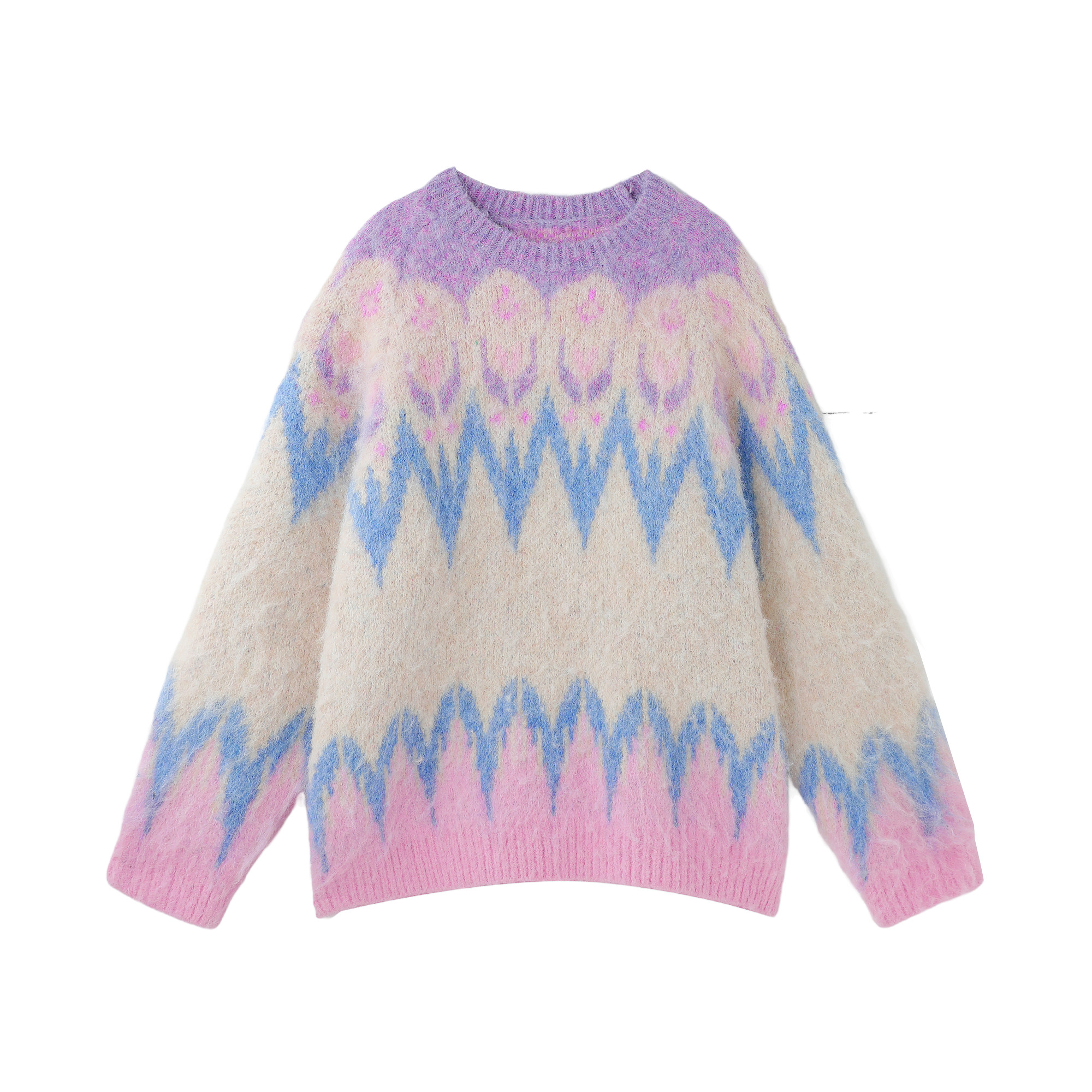 BJHG不计后果费尔岛毛衣男女款秋冬美式潮休闲羊毛针织衫情侣毛衣,淘宝优惠券,粉丝福利购,淘宝优惠卷