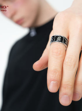 BJHG不计后果欧美街头百搭戒指