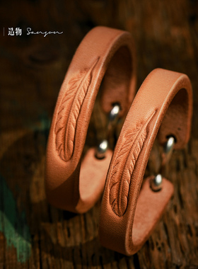 皮手环三生造物皮复古情侣养牛